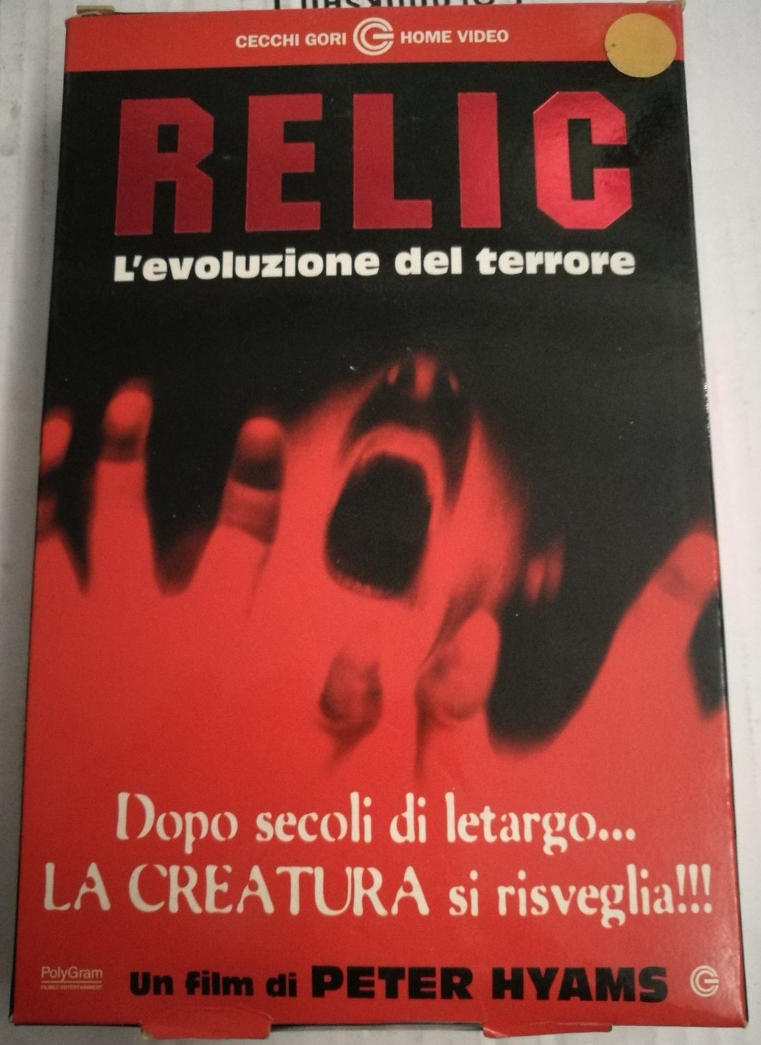 TeknoFilm - VHS (Cartonata) – RELIC - L'EVOLUZIONE DEL TERRORE di Peter Hyams (1997) - CECCHI GORI HOME VIDEO TeknoFilm - VHS (Cartonata) – RELIC - L'EVOLUZIONE DEL TERRORE di Peter Hyams (1997) - CECCHI GORI HOME VIDEO