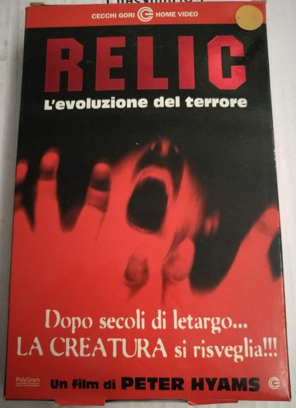 TeknoFilm - VHS (Cartonata) – RELIC - L'EVOLUZIONE DEL TERRORE di Peter Hyams (1997) - CECCHI GORI HOME VIDEO TeknoFilm - VHS (Cartonata) – RELIC - L'EVOLUZIONE DEL TERRORE di Peter Hyams (1997) - CECCHI GORI HOME VIDEO