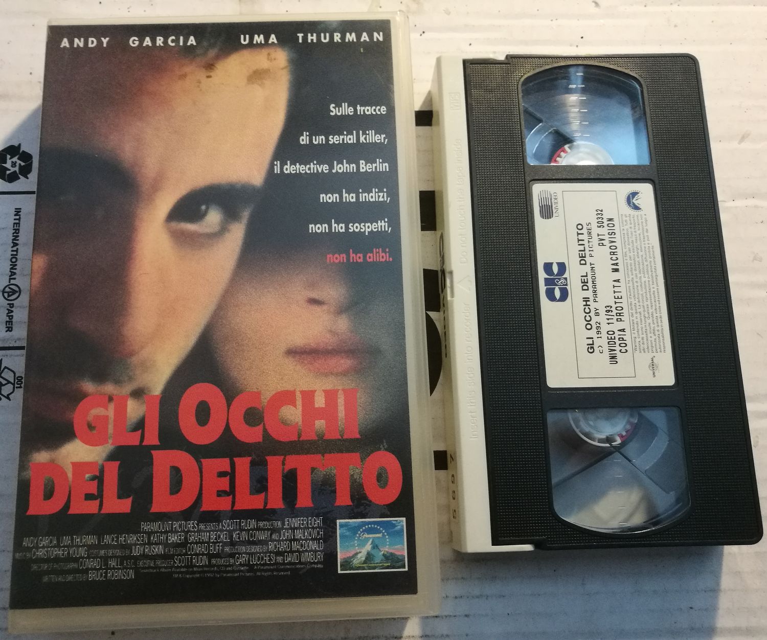 TeknoFilm - VHS – GLI OCCHI DEL DELITTO di Bruce Robinson (1993) - CIC TeknoFilm - VHS – GLI OCCHI DEL DELITTO di Bruce Robinson (1993) - CIC