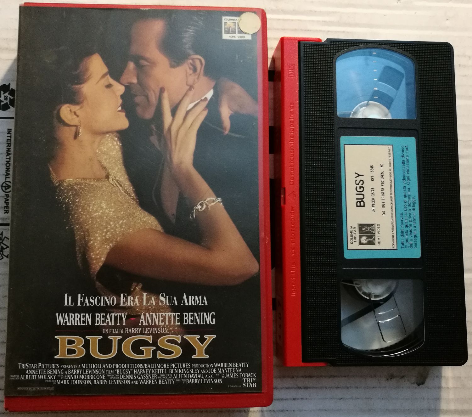 TeknoFilm - VHS – BUGSY di Barry Levinson (1991) - COLUMBIA TRISTAR TeknoFilm - VHS – BUGSY di Barry Levinson (1991) - COLUMBIA TRISTAR