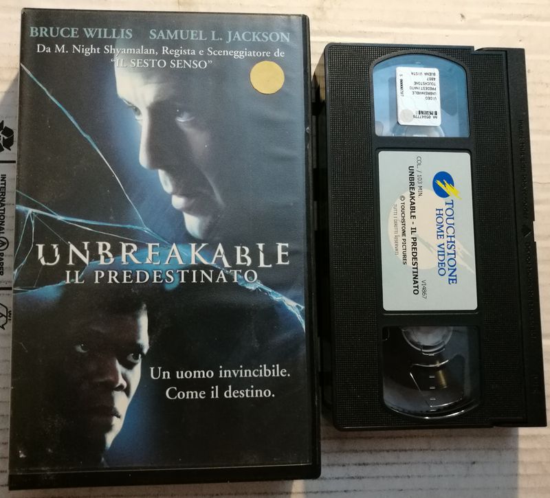 TeknoFilm - VHS – UNBREAKABLE - IL PREDESTINATO di M. Night Shyamalan (2000) - TOUCHSTONE