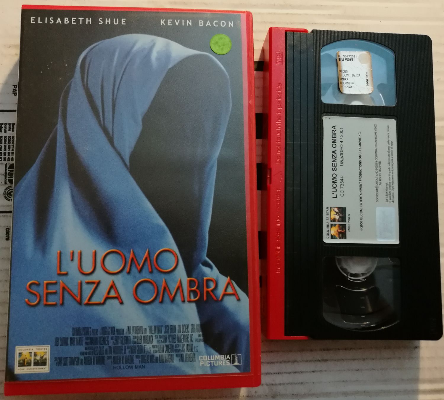 TeknoFilm - VHS – L'UOMO SENZA OMBRA di Paul Verhoeven (2000) - COLUMBIA TRISTAR TeknoFilm - VHS – L'UOMO SENZA OMBRA di Paul Verhoeven (2000) - COLUMBIA TRISTAR