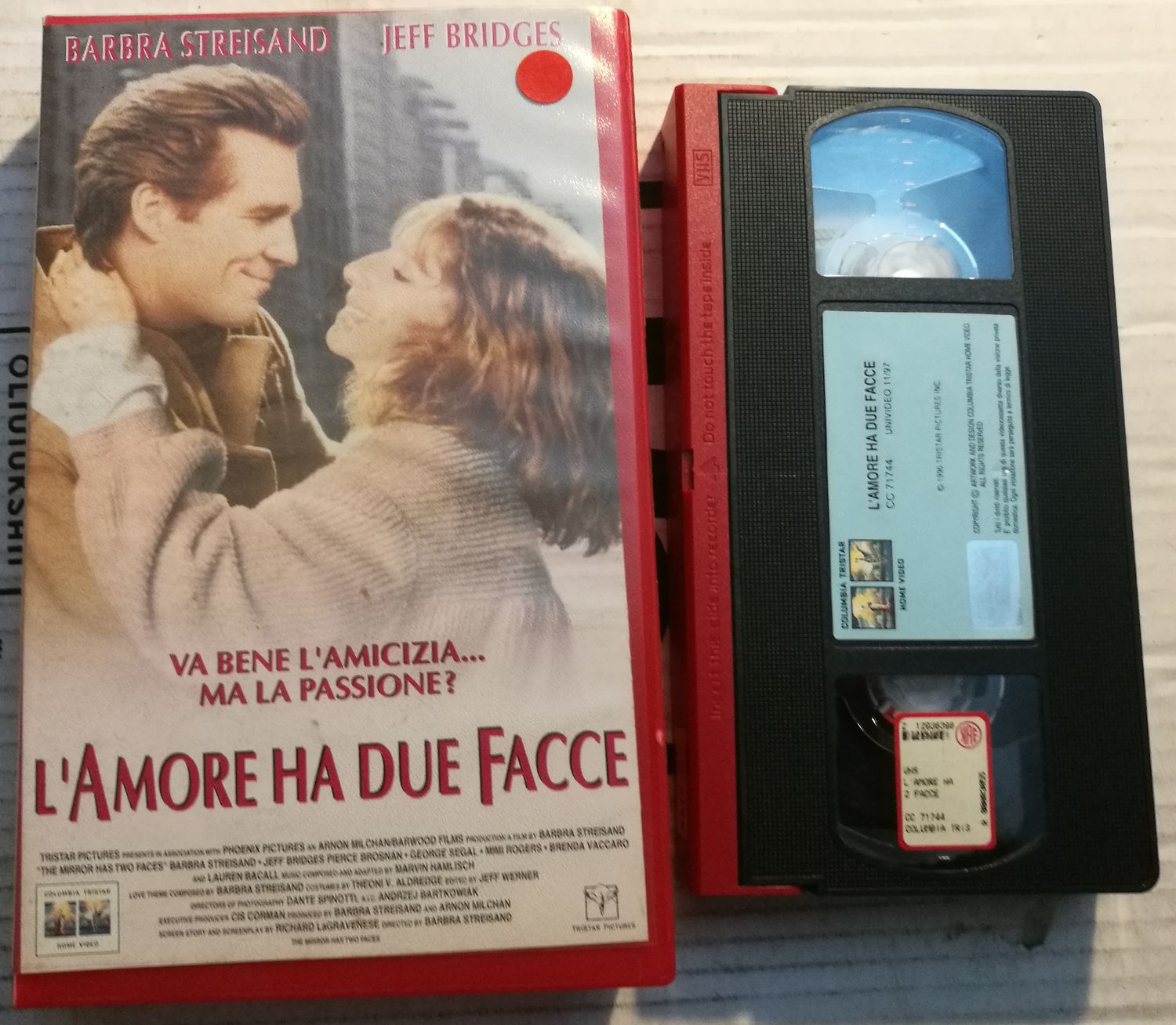 TeknoFilm - VHS – L'AMORE HA DUE FACCE di Barbra Streisand (1996) - COLUMBIA TRISTAR TeknoFilm - VHS – L'AMORE HA DUE FACCE di Barbra Streisand (1996) - COLUMBIA TRISTAR