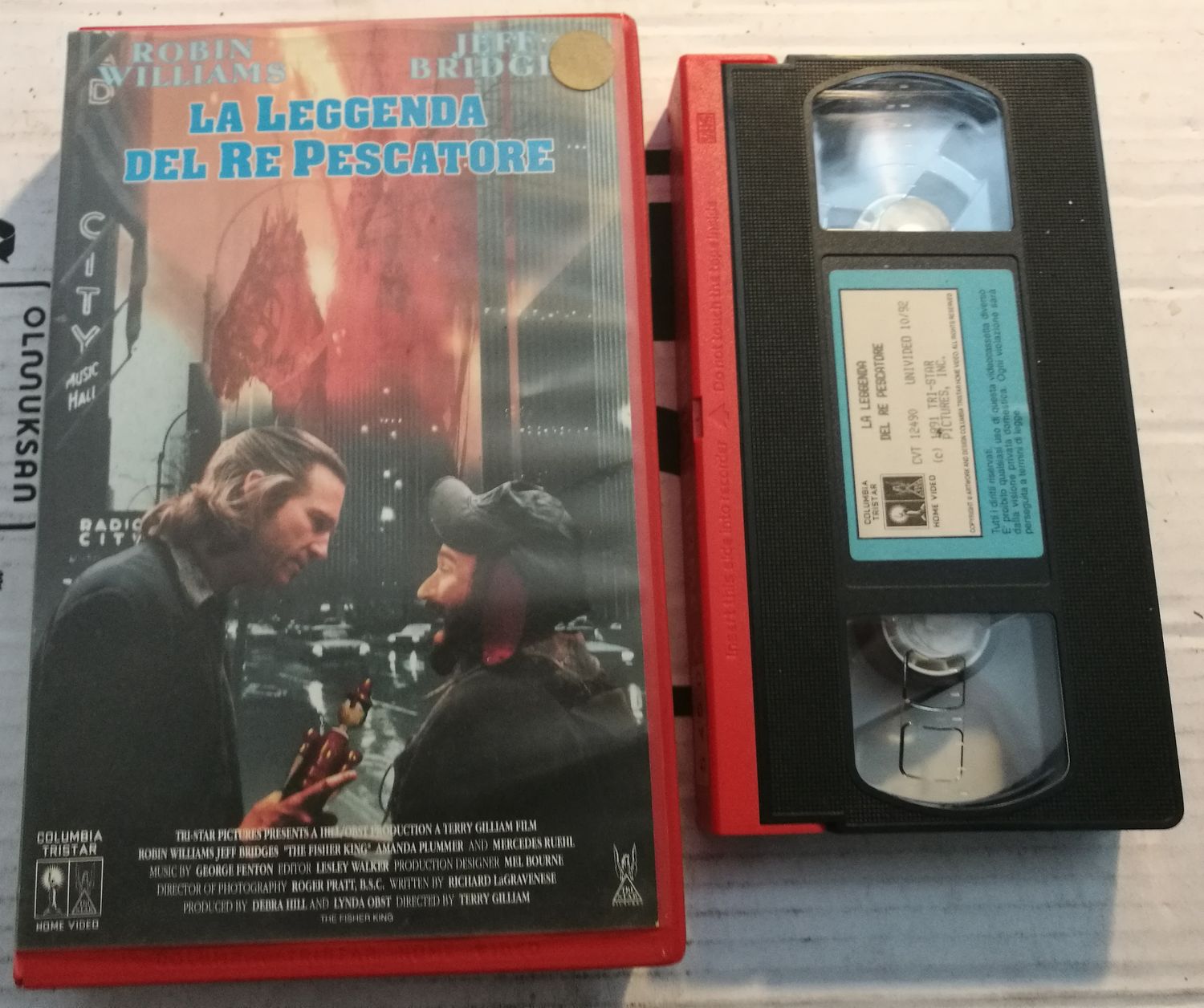TeknoFilm - VHS – LA LEGGENDA DEL RE PESCATORE di Terry Gilliam (1991) - COLUMBIA TRISTAR TeknoFilm - VHS – LA LEGGENDA DEL RE PESCATORE di Terry Gilliam (1991) - COLUMBIA TRISTAR