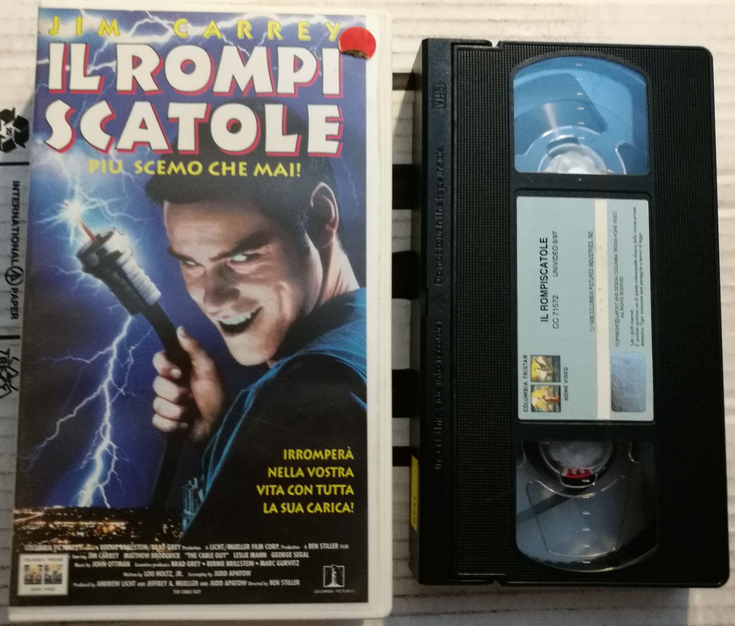 TeknoFilm - VHS – IL ROMPISCATOLE di Ben Stiller (1996) - COLUMBIA TRISTAR TeknoFilm - VHS – IL ROMPISCATOLE di Ben Stiller (1996) - COLUMBIA TRISTAR