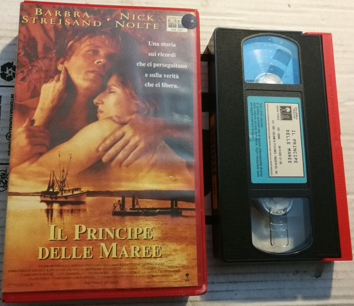 TeknoFilm - VHS – IL PRINCIPE DELLE MAREE di Barbra Streisand (1991) - COLUMBIA TRISTAR TeknoFilm - VHS – IL PRINCIPE DELLE MAREE di Barbra Streisand (1991) - COLUMBIA TRISTAR