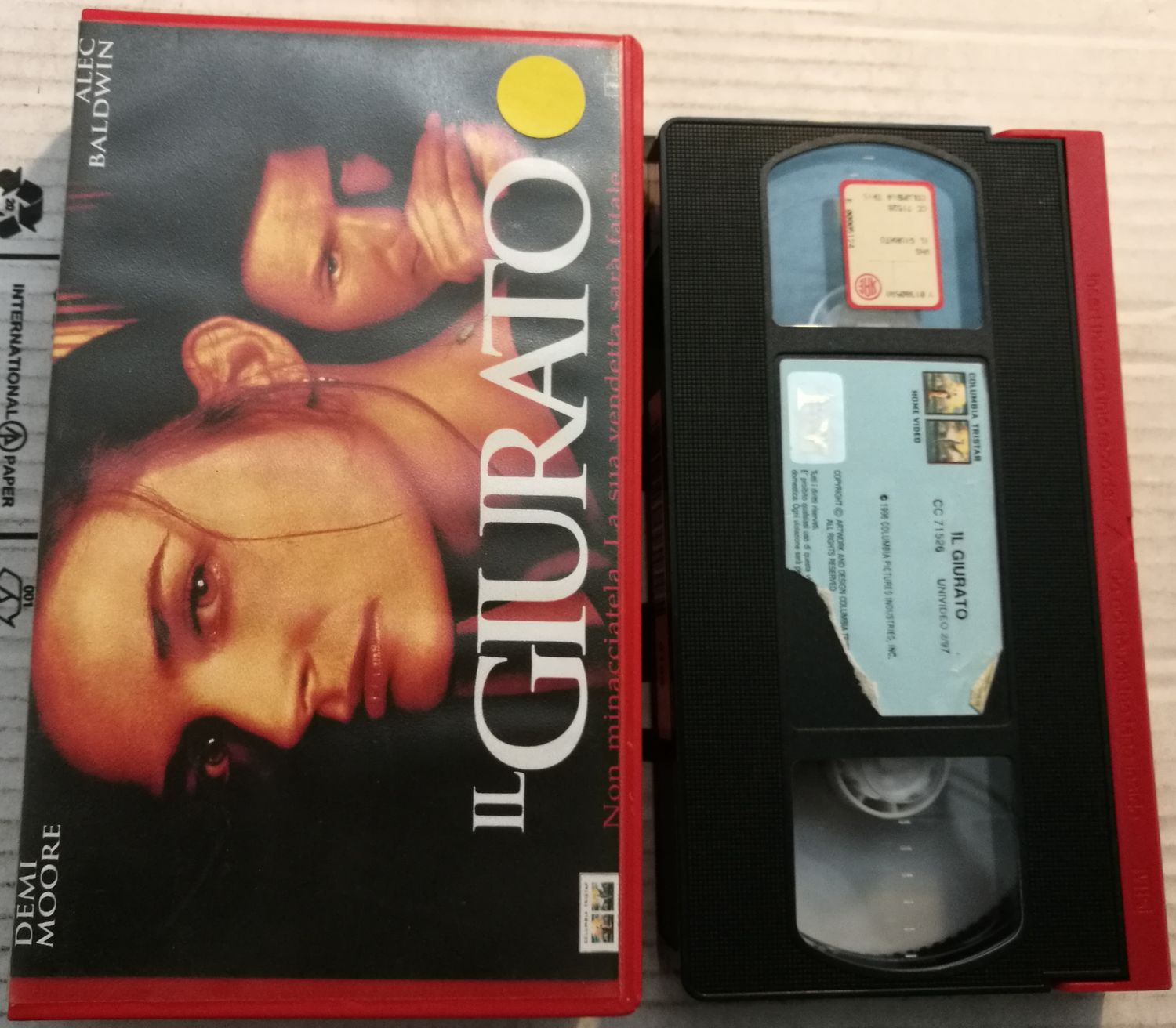 TeknoFilm - VHS – IL GIURATO di Brian Gibson (1996) - COLUMBIA TRISTAR TeknoFilm - VHS – IL GIURATO di Brian Gibson (1996) - COLUMBIA TRISTAR