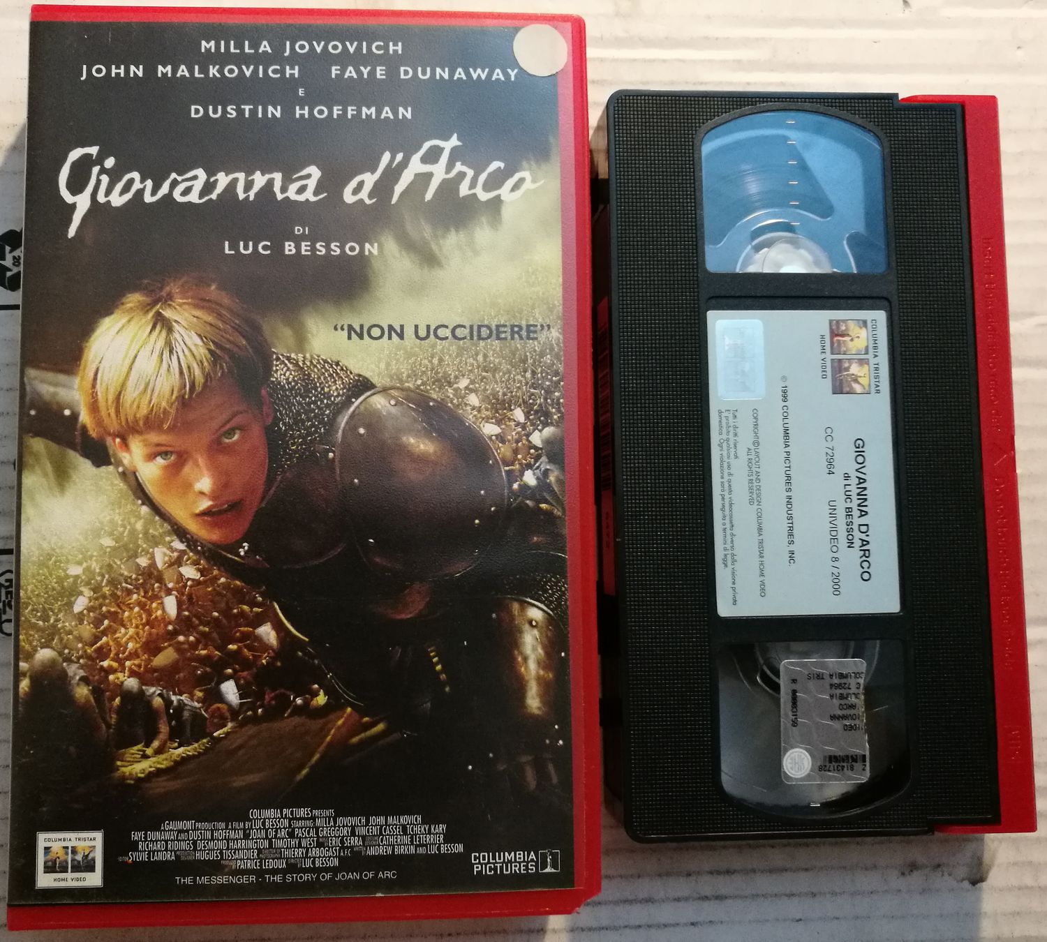TeknoFilm - VHS – GIOVANNA D'ARCO di Luc Besson (1999) - COLUMBIA TRISTAR TeknoFilm - VHS – GIOVANNA D'ARCO di Luc Besson (1999) - COLUMBIA TRISTAR