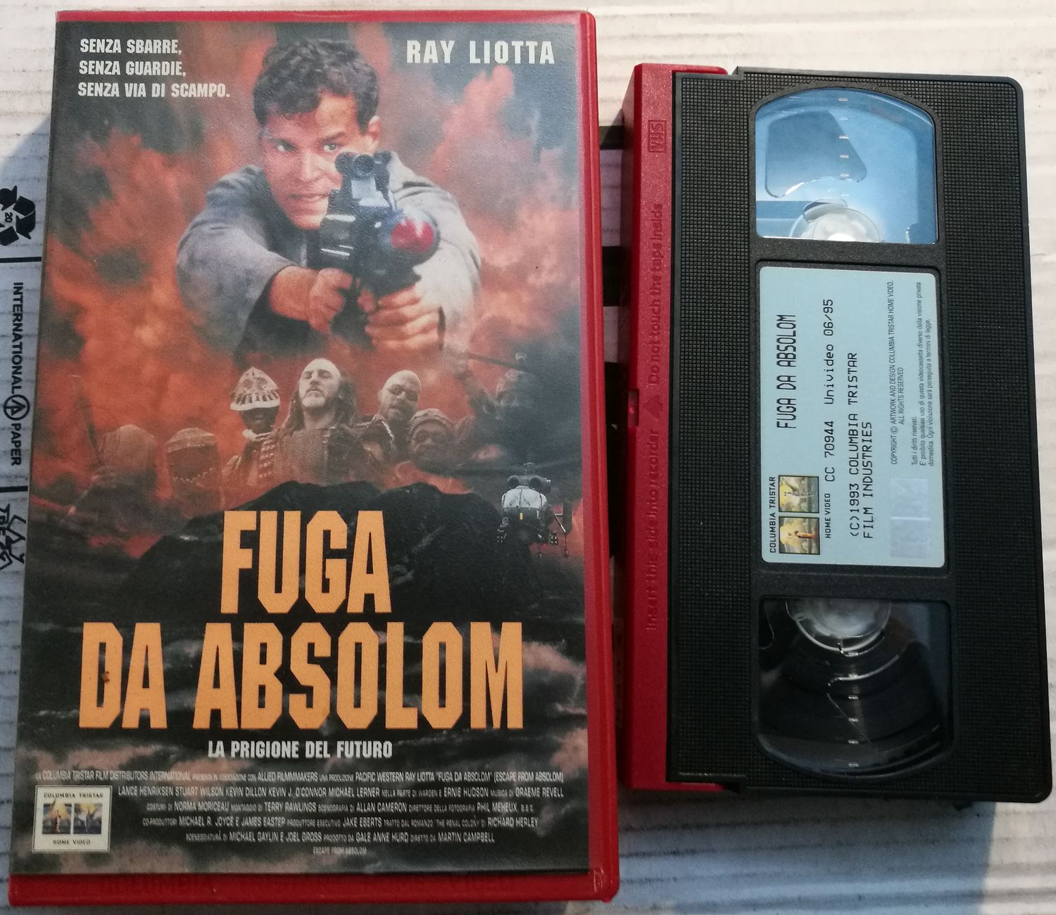 TeknoFilm - VHS – FUGA DA ABSOLOM di Martin Campbell (1994) - COLUMBIA TRISTAR TeknoFilm - VHS – FUGA DA ABSOLOM di Martin Campbell (1994) - COLUMBIA TRISTAR