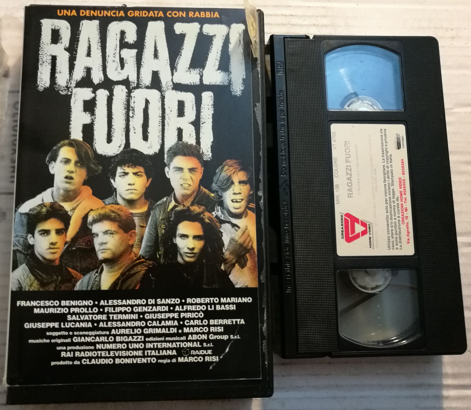 TeknoFilm - VHS – RAGAZZI FUORI di Marco Risi (1990) - CREAZIONI TeknoFilm - VHS – RAGAZZI FUORI di Marco Risi (1990) - CREAZIONI