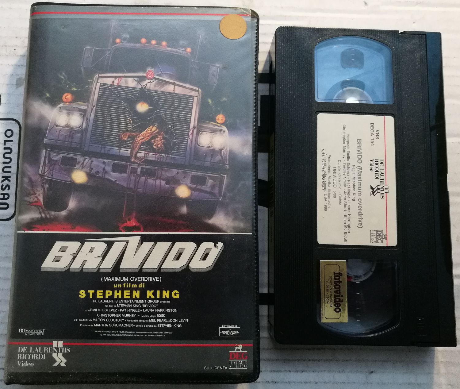 TeknoFilm - VHS – BRIVIDO di Stephen King (1985) - DeLaurentis/RICORDI TeknoFilm - VHS – BRIVIDO di Stephen King (1985) - DeLaurentis/RICORDI