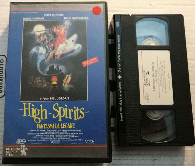 TeknoFilm - VHS – HIGH SPIRITS - FANTASMI DA LEGARE di Neil Jordan (1988) - DeLaurentis/RICORDI