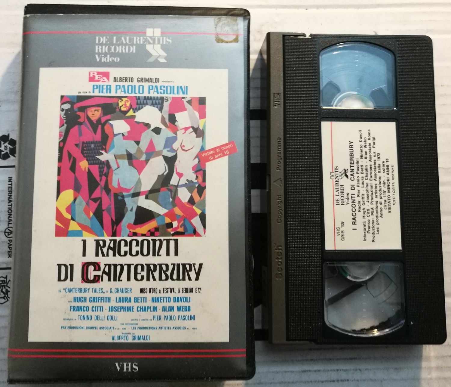 TeknoFilm - VHS – I RACCONTi DI CANTERBURY di Pier Paolo Pasolini (1972) - DeLaurentis/RICORDI TeknoFilm - VHS – I RACCONTi DI CANTERBURY di Pier Paolo Pasolini (1972) - DeLaurentis/RICORDI