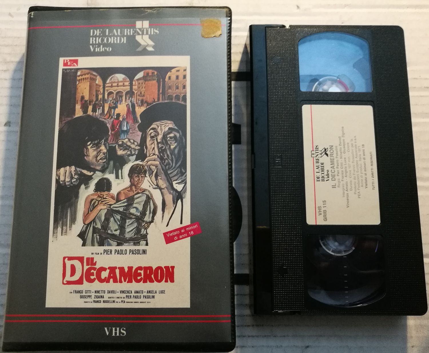 TeknoFilm - VHS – IL DECAMERON di Pier Paolo Pasolini (1971) - DeLaurentis/RICORDI TeknoFilm - VHS – IL DECAMERON di Pier Paolo Pasolini (1971) - DeLaurentis/RICORDI