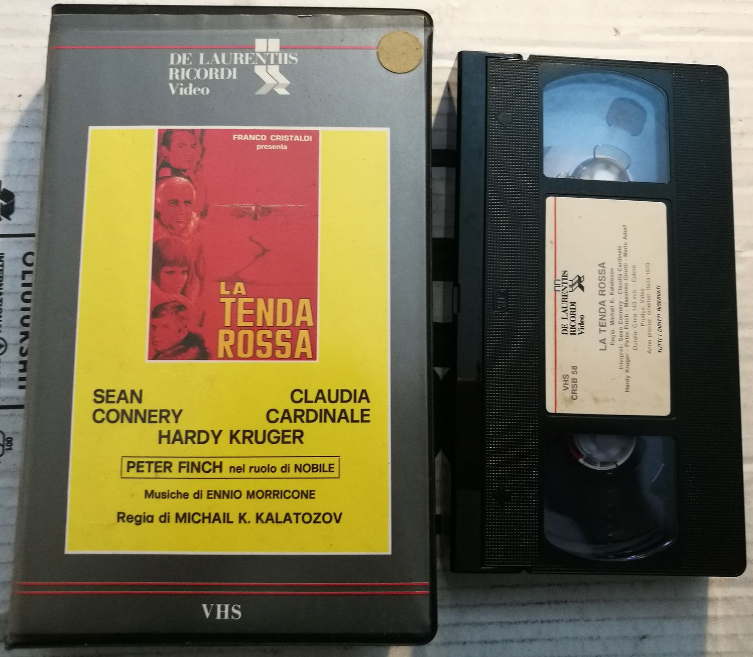 TeknoFilm - VHS – LA TENDA ROSSA di Michail Kalatozov (1970) - DeLaurentis/RICORDI TeknoFilm - VHS – LA TENDA ROSSA di Michail Kalatozov (1970) - DeLaurentis/RICORDI