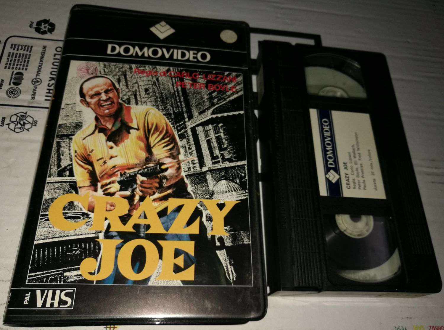 TeknoFilm - VHS – CRAZY JOE di Carlo Lizzani (1973) - DOMOVIDEO (INEDITO IN DVD) TeknoFilm - VHS – CRAZY JOE di Carlo Lizzani (1973) - DOMOVIDEO (INEDITO IN DVD)