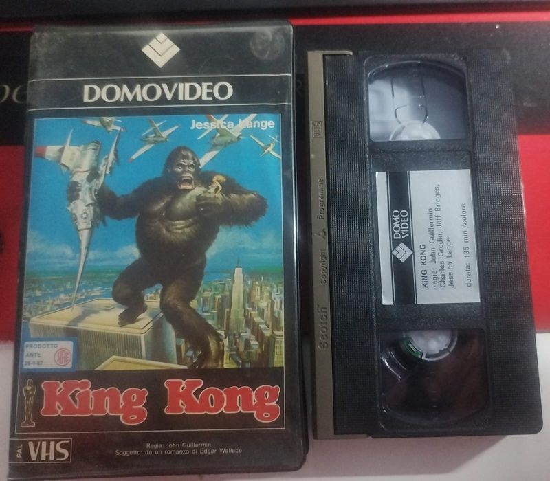 TeknoFilm - VHS – KING KONG di John Guillermin (1976) - DOMOVIDEO