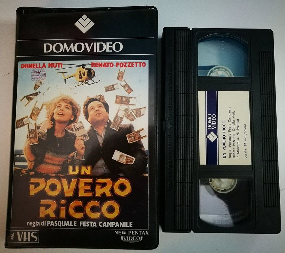 TeknoFilm - VHS – UN POVERO RICCO di Pasquale Festa Campanile (1983) - DOMOVIDEO TeknoFilm - VHS – UN POVERO RICCO di Pasquale Festa Campanile (1983) - DOMOVIDEO