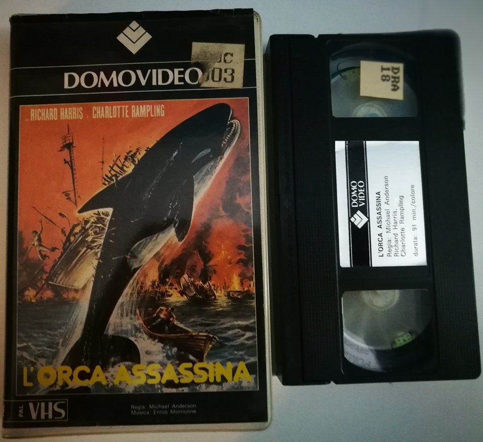 TeknoFilm - VHS – L'ORCA ASSASSINA di Michael Anderson (1977) - DOMOVIDEO TeknoFilm - VHS – L'ORCA ASSASSINA di Michael Anderson (1977) - DOMOVIDEO
