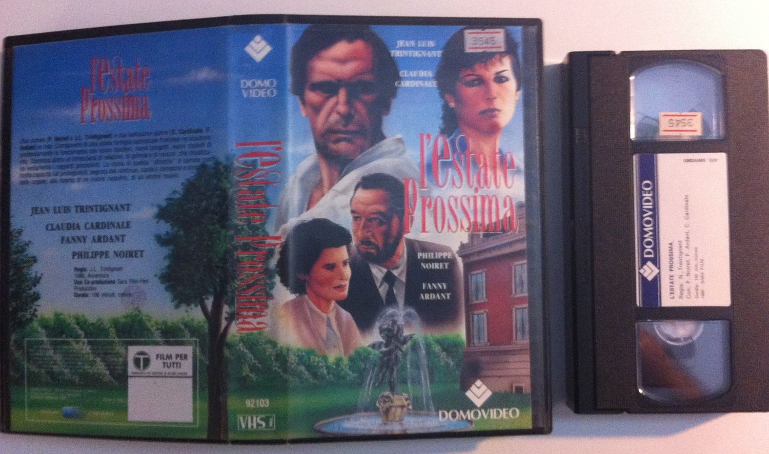 TeknoFilm - VHS – L'ESTATE PROSSIMA di Nadine Trintignant (1985) - DOMOVIDEO (INEDITO IN DVD) TeknoFilm - VHS – L'ESTATE PROSSIMA di Nadine Trintignant (1985) - DOMOVIDEO (INEDITO IN DVD)