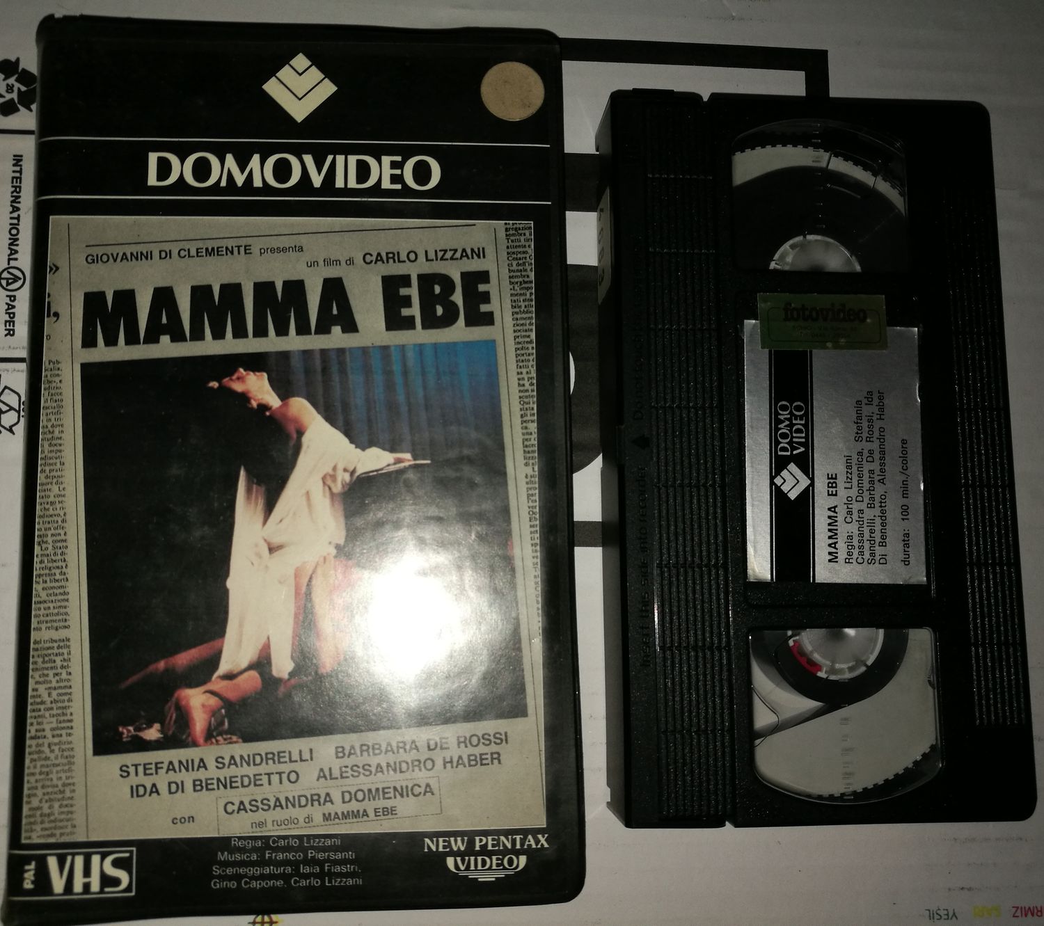 TeknoFilm - VHS – MAMMA EBE di Carlo Lizzani (1985) - DOMOVIDEO TeknoFilm - VHS – MAMMA EBE di Carlo Lizzani (1985) - DOMOVIDEO