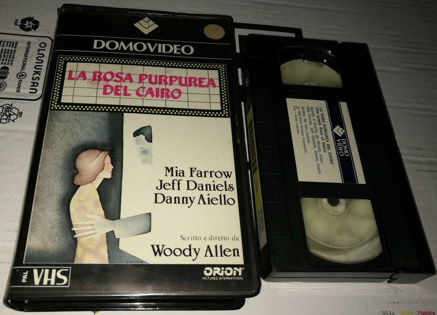 TeknoFilm - VHS – LA ROSA PURPUREA DEL CAIRO di Woody Allen (1985) - DOMOVIDEO TeknoFilm - VHS – LA ROSA PURPUREA DEL CAIRO di Woody Allen (1985) - DOMOVIDEO