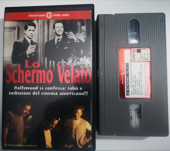 TeknoFilm - VHS (Copertina tagliata) – LO SCHERMO VELATO di Jeffrey Friedman e Rob Epstein (1996) - CECCHI GORI HOME VIDEO TeknoFilm - VHS (Copertina tagliata) – LO SCHERMO VELATO di Jeffrey Friedman e Rob Epstein (1996) - CECCHI GORI HOME VIDEO