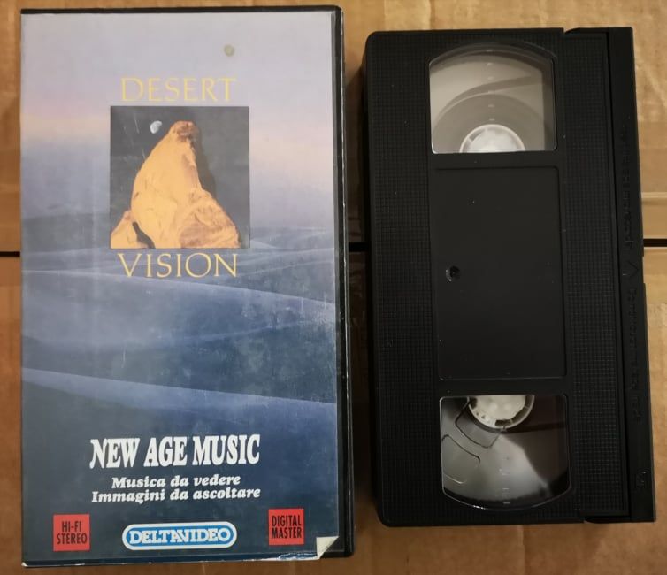 TeknoFilm - VHS – DESERT VISION - NEW AGE MUSIC Musica da ascoltare (1991) - DELTAVIDEO (INEDITO IN DVD)
