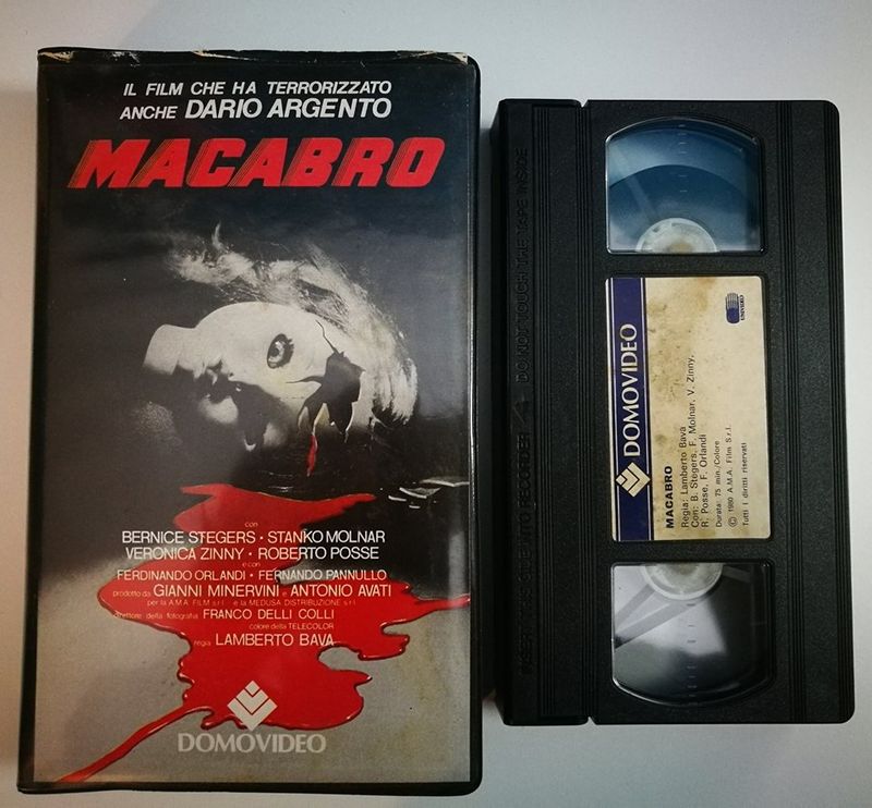 TeknoFilm - VHS – MACABRO di Lamberto Bava (1980) - DOMOVIDEO TeknoFilm - VHS – MACABRO di Lamberto Bava (1980) - DOMOVIDEO
