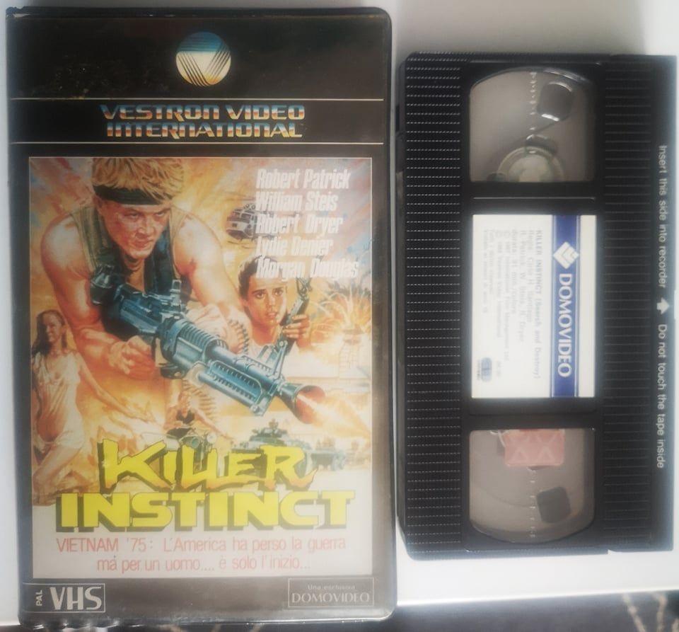 TeknoFilm - VHS – KILLER INSTINCT di Cirio H. Santiago (1986) - DOMOVIDEO (INEDITO IN DVD) TeknoFilm - VHS – KILLER INSTINCT di Cirio H. Santiago (1986) - DOMOVIDEO (INEDITO IN DVD)