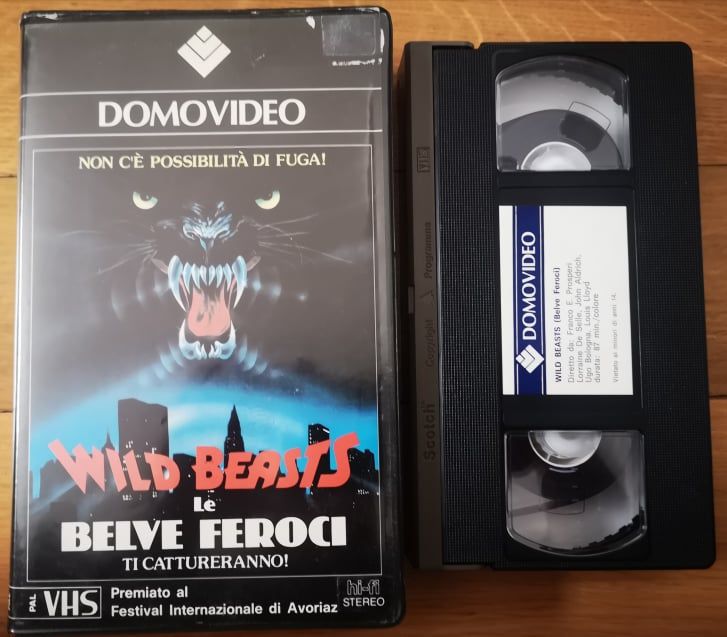 TeknoFilm - VHS – WILD BEASTS - BELVE FEROCI di Franco Prosperi (1983) - DOMOVIDEO (INEDITO IN DVD) TeknoFilm - VHS – WILD BEASTS - BELVE FEROCI di Franco Prosperi (1983) - DOMOVIDEO (INEDITO IN DVD)