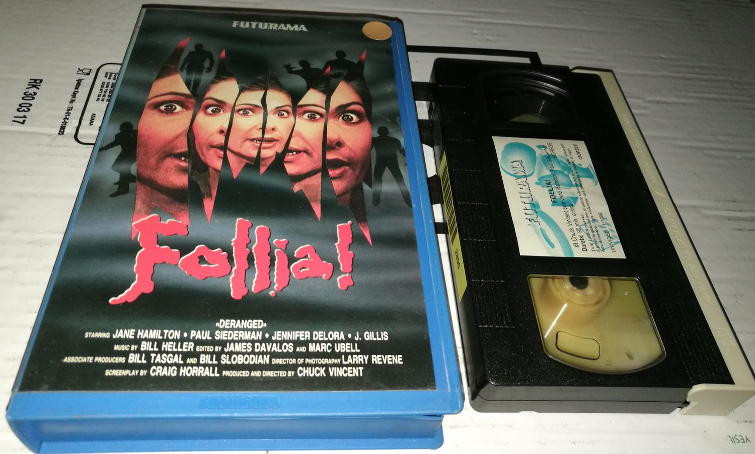 TeknoFilm - VHS – FOLLIA di Chuck Vincent (1987) - FUTURAMA (INEDITO IN DVD) TeknoFilm - VHS – FOLLIA di Chuck Vincent (1987) - FUTURAMA (INEDITO IN DVD)