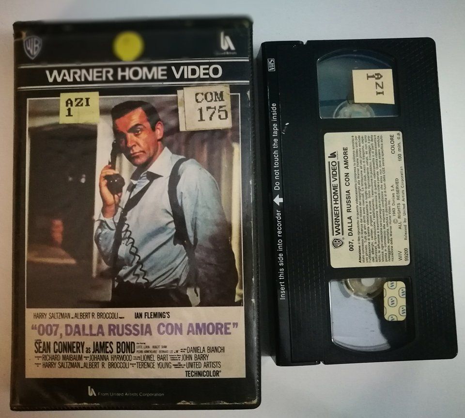 TeknoFilm – VHS – Agente 007 DALLA RUSSIA CON AMORE di Terence Young (1963) - WARNER BROS TeknoFilm – VHS – Agente 007 DALLA RUSSIA CON AMORE di Terence Young (1963) - WARNER BROS
