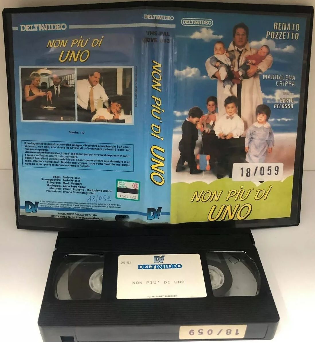 TeknoFilm - VHS – NON PIU' DI UNO di Roberto Pelosso (1989) - CECCHI GORI HOME VIDEO TeknoFilm - VHS – NON PIU' DI UNO di Roberto Pelosso (1989) - CECCHI GORI HOME VIDEO