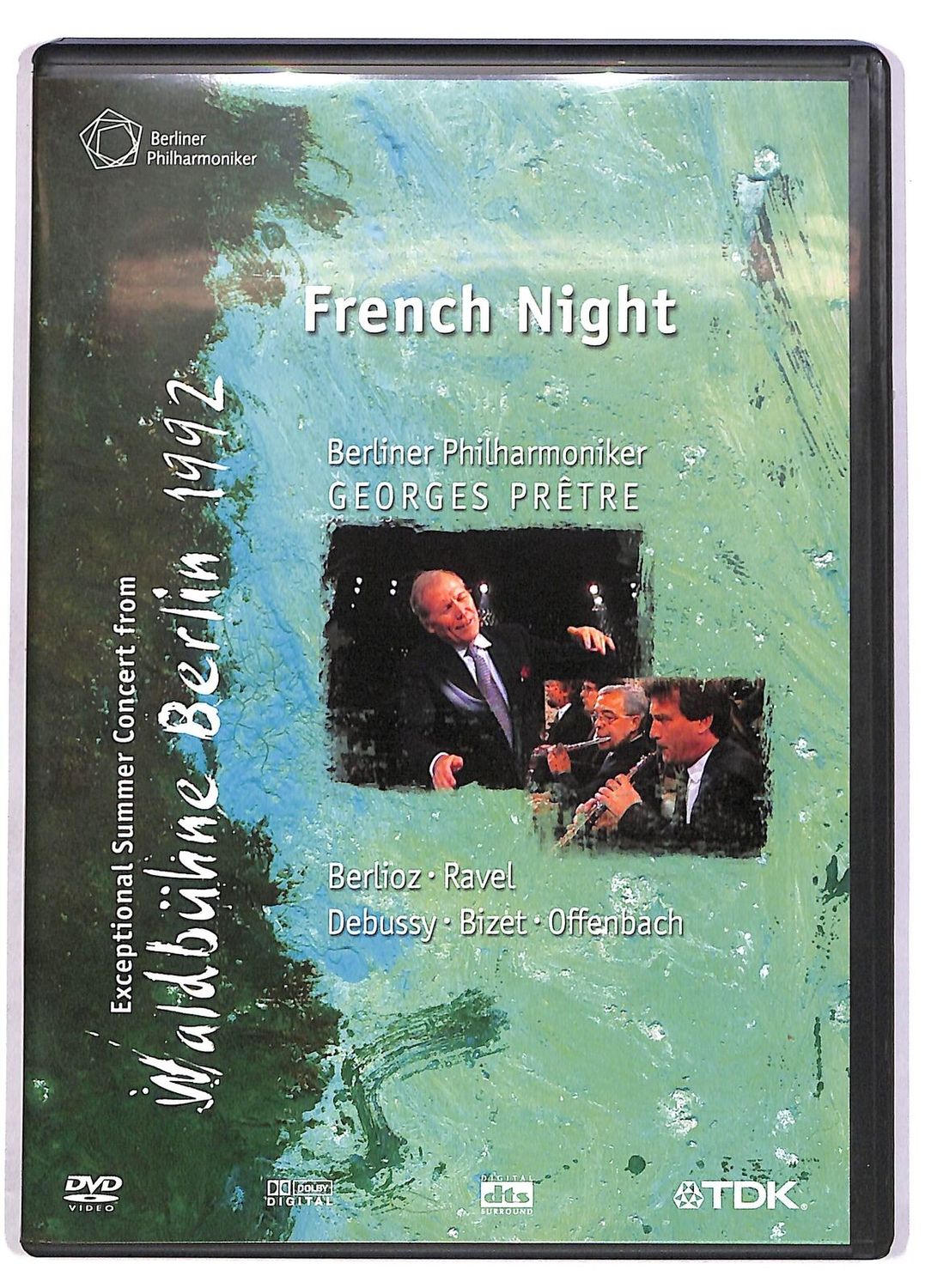 TeknoFilm - DVD – FRENCH NIGHT - EXCEPTIONAL SUMMER CONCERT FROM WALDBUHNE BERLIN 1992 - George Petre and Berliner Philharmoniker - TDK TeknoFilm - DVD – FRENCH NIGHT - EXCEPTIONAL SUMMER CONCERT FROM WALDBUHNE BERLIN 1992 - George Petre and Berliner Philharmoniker - TDK