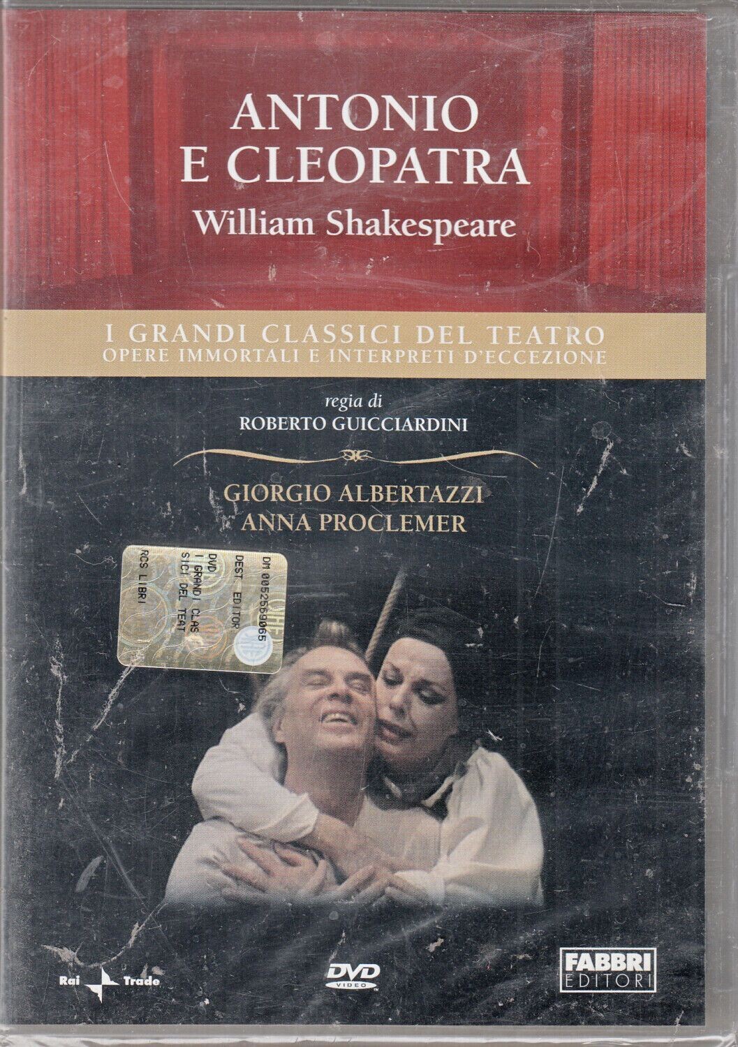 TeknoFilm - DVD – I grandi classici del Teatro: SHAKESPEARE - ANTONIO E CLEOPATRA di Roberto Guicciardini (1979) - FABBRI EDITORI TeknoFilm - DVD – I grandi classici del Teatro: SHAKESPEARE - ANTONIO E CLEOPATRA di Roberto Guicciardini (1979) - FABBRI EDITORI