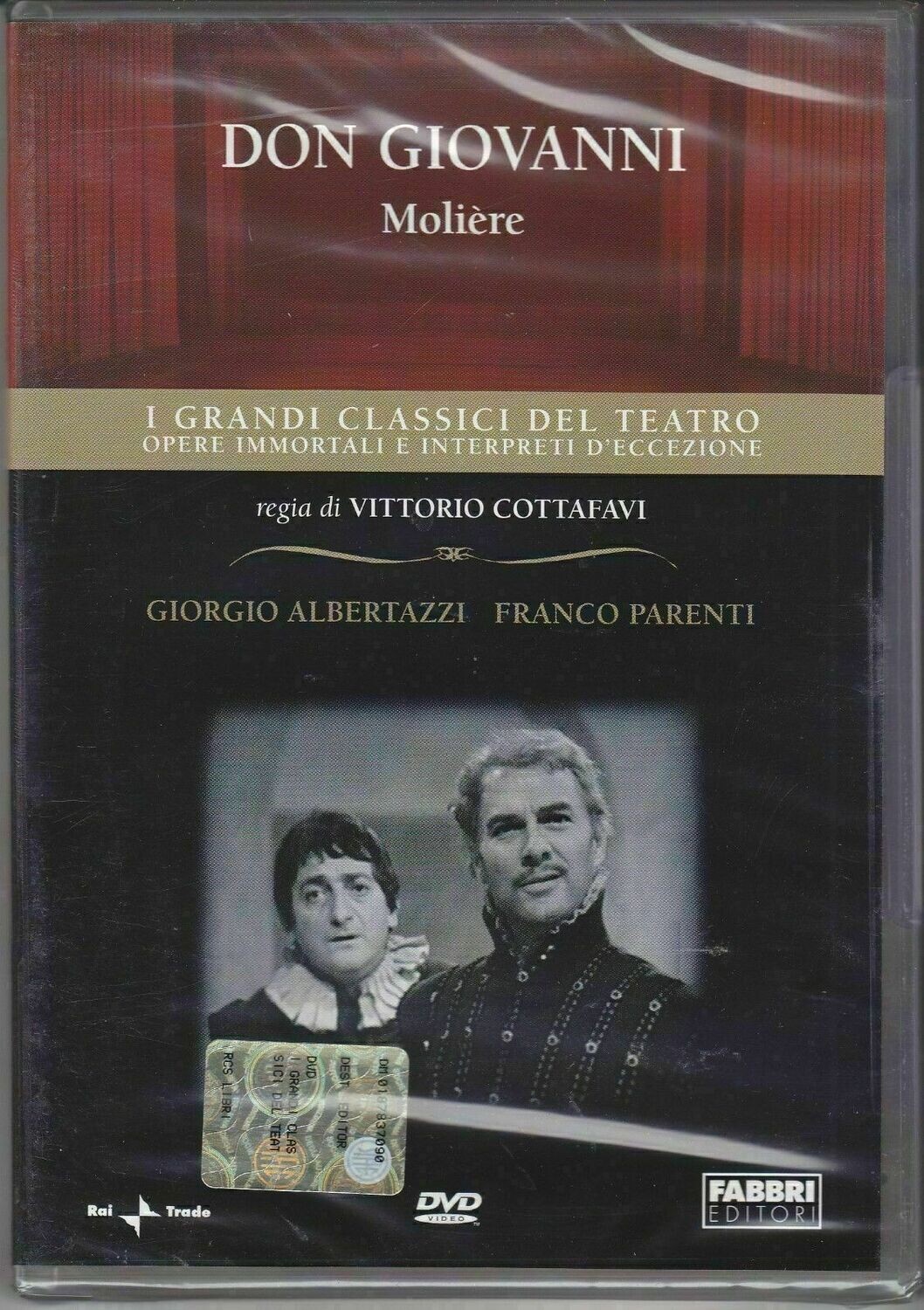 TeknoFilm - DVD – I grandi classici del Teatro: MOLIERE - DON GIOVANNI di Vittorio Cottafavi (1967) - FABBRI EDITORI TeknoFilm - DVD – I grandi classici del Teatro: MOLIERE - DON GIOVANNI di Vittorio Cottafavi (1967) - FABBRI EDITORI