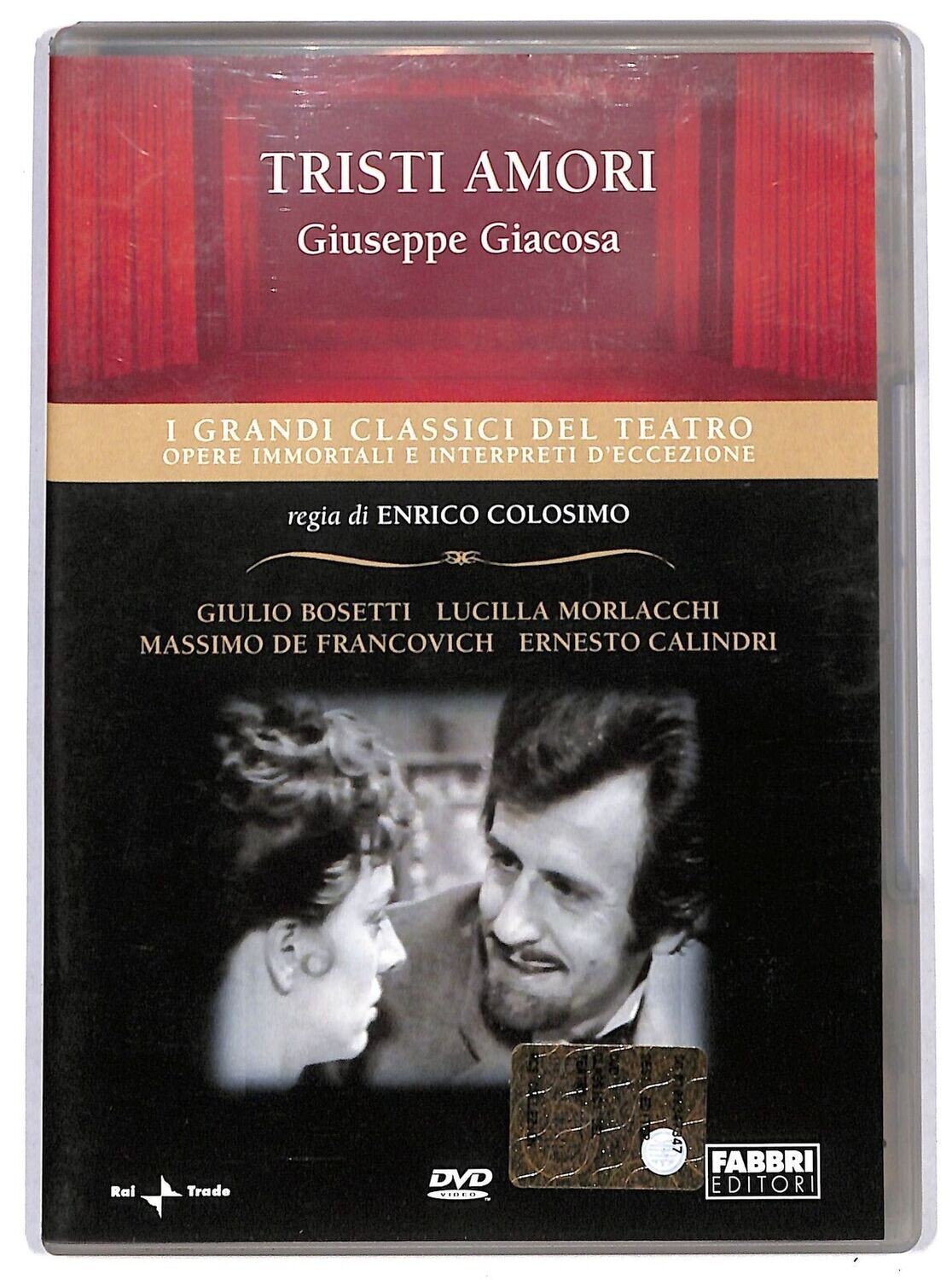 TeknoFilm - DVD – I grandi classici del Teatro: GIUSEPPE GIACOSA - TRISTI AMORI di Enrico Colosimo (1972) - FABBRI EDITORI