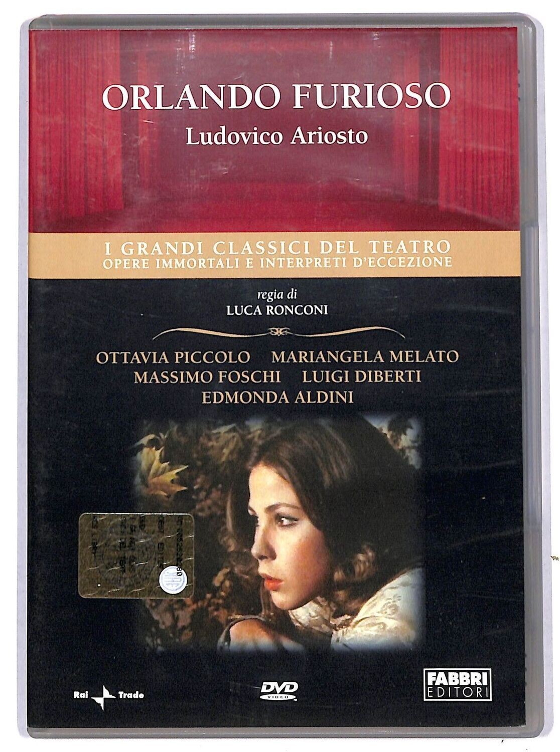 TeknoFilm - 2 DVD – I grandi classici del Teatro: LUDOVICO ARIOSTO - ORLANDO FURIOSO di Luca Ronconi (1975) - FABBRI EDITORI TeknoFilm - 2 DVD – I grandi classici del Teatro: LUDOVICO ARIOSTO - ORLANDO FURIOSO di Luca Ronconi (1975) - FABBRI EDITORI