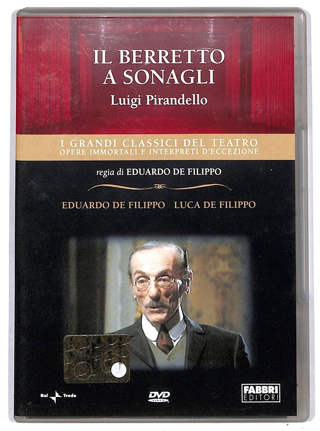 TeknoFilm - DVD – I grandi classici del Teatro: LUIGI PIRANDELLO - IL BERRETTO A SONAGLI di Eduardo De Filippo (1977) - FABBRI EDITORI TeknoFilm - DVD – I grandi classici del Teatro: LUIGI PIRANDELLO - IL BERRETTO A SONAGLI di Eduardo De Filippo (1977) - FABBRI EDITORI