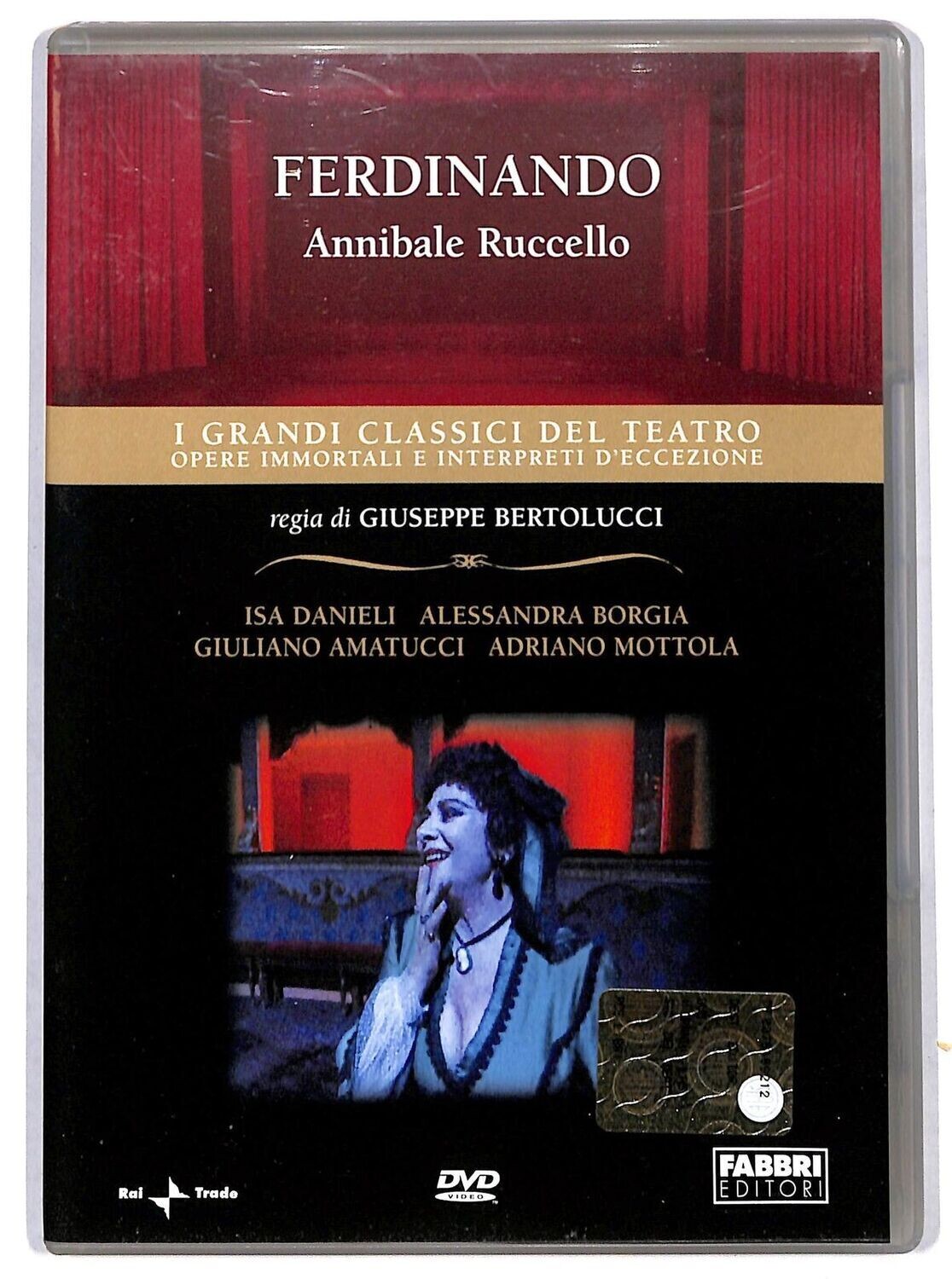 TeknoFilm - DVD – I grandi classici del Teatro: ANNIBALE RUCCELLO - FERDINANDO di Giuseppe Bertolucci (1998) - FABBRI EDITORI