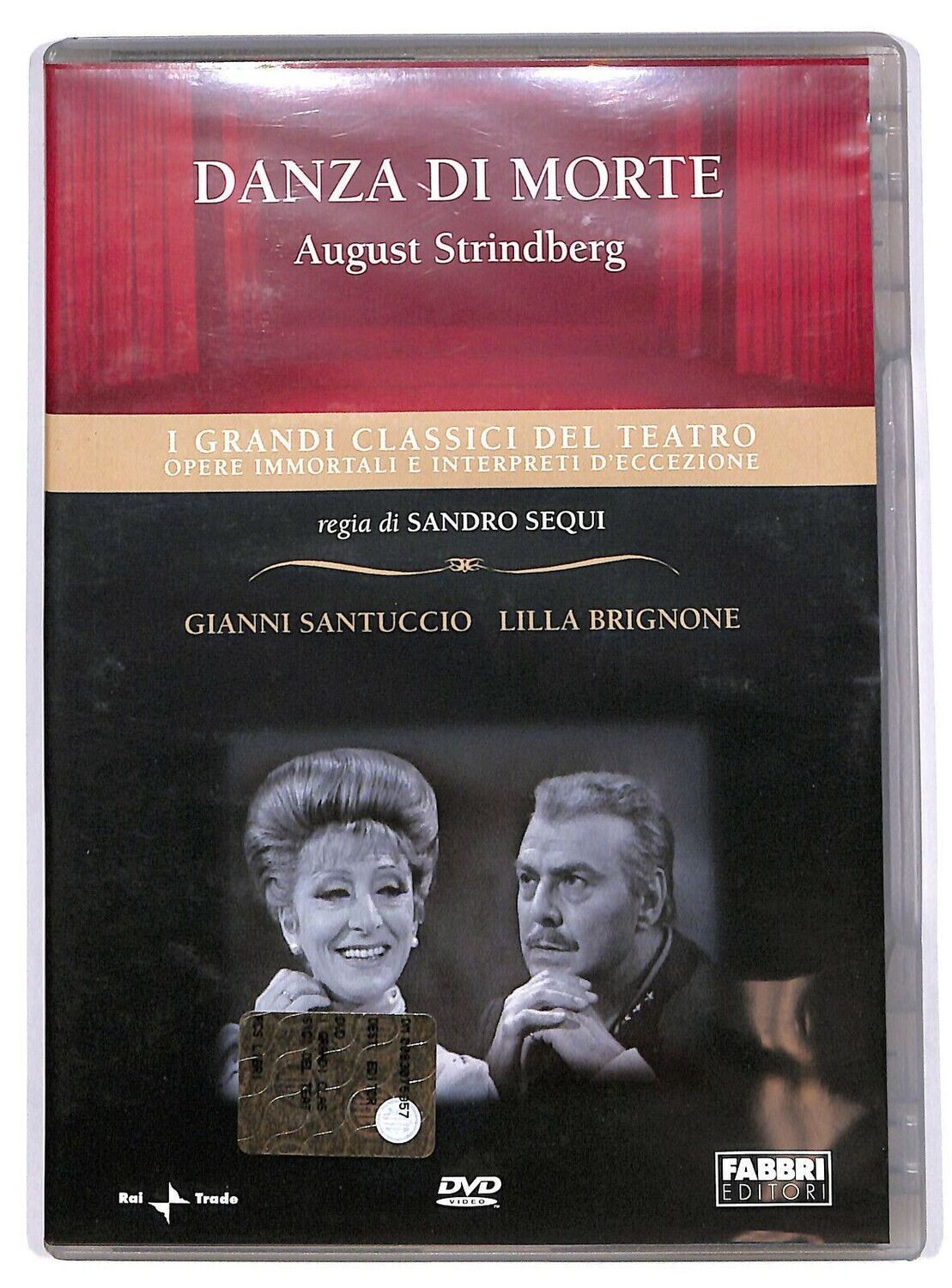 TeknoFilm - DVD – I grandi classici del Teatro: AUGUST STRINDBERG - DANZA DI MORTE di Sandro Sequi (1971) - FABBRI EDITORI