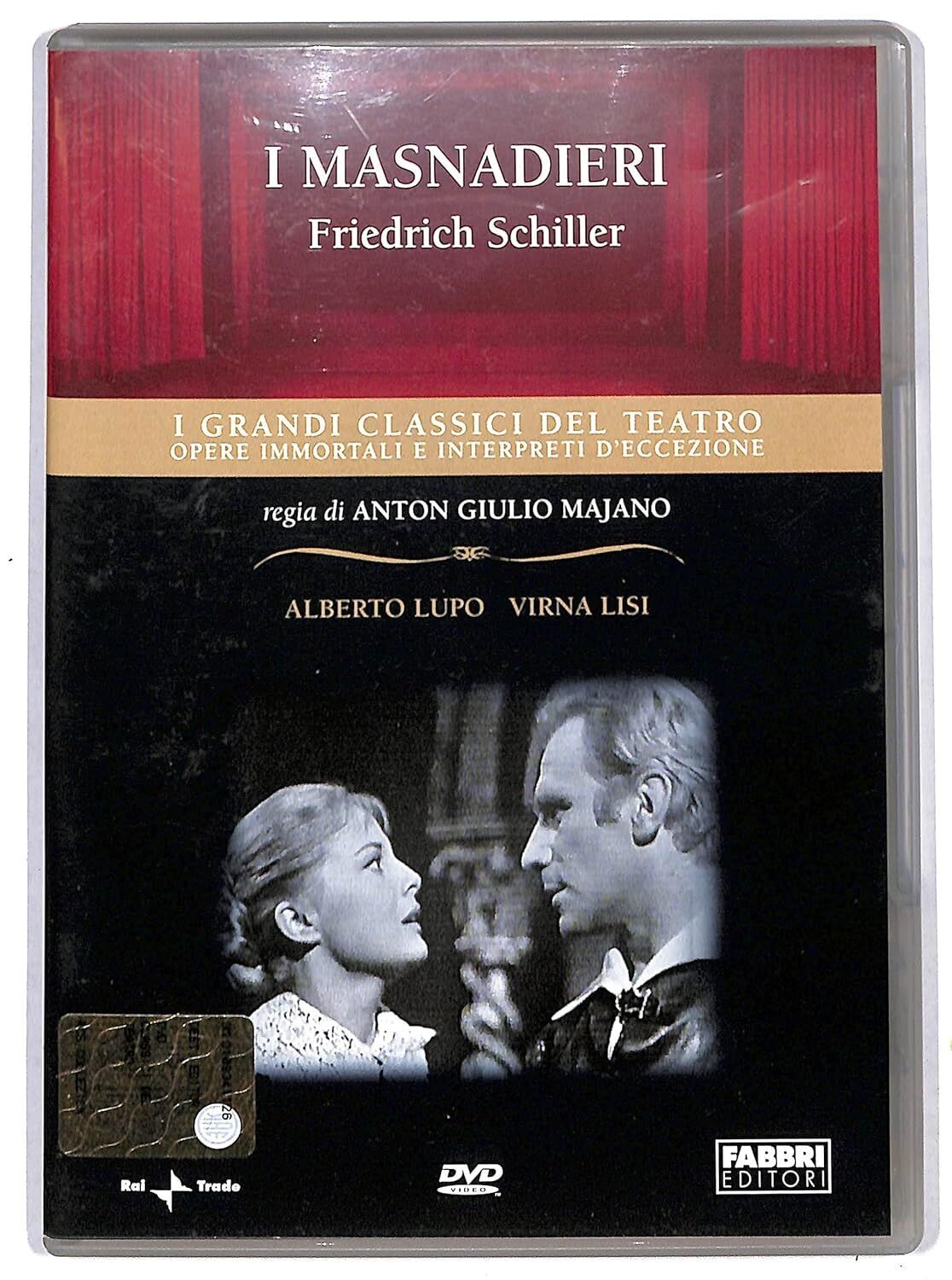 TeknoFilm - DVD – I GRANDI CLASSICI DEL TEATRO - FRIEDRICH SCHILLER - I MASNADIERI di Anton Giulio Majano (1959) - FABBRI EDITORI