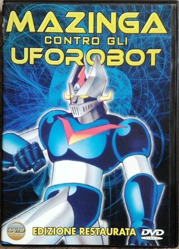 TeknoFilm - DVD (Edizione Restaurata) – MAZINGA CONTRO GLI UFO ROBOT (3 Film: Mazinga Z vs Devilman + Mazinga vs Goldrake + Il grande Mazinga vs Getta robot) 1973-1976 - CINEHOLLYWOOD TeknoFilm - DVD (Edizione Restaurata) – MAZINGA CONTRO GLI UFO ROBOT (3 Film: Mazinga Z vs Devilman + Mazinga vs Goldrake + Il grande Mazinga vs Getta robot) 1973-1976 - CINEHOLLYWOOD