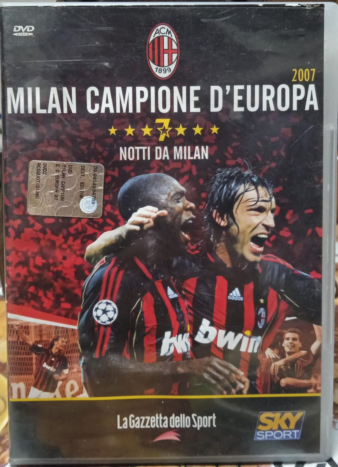 TeknoFilm - DVD – MILAN CAMPIONE D'EUROPA Vol. 02 - NOTTI DA MILAN (2007) - GAZZETTA DELLO SPORT