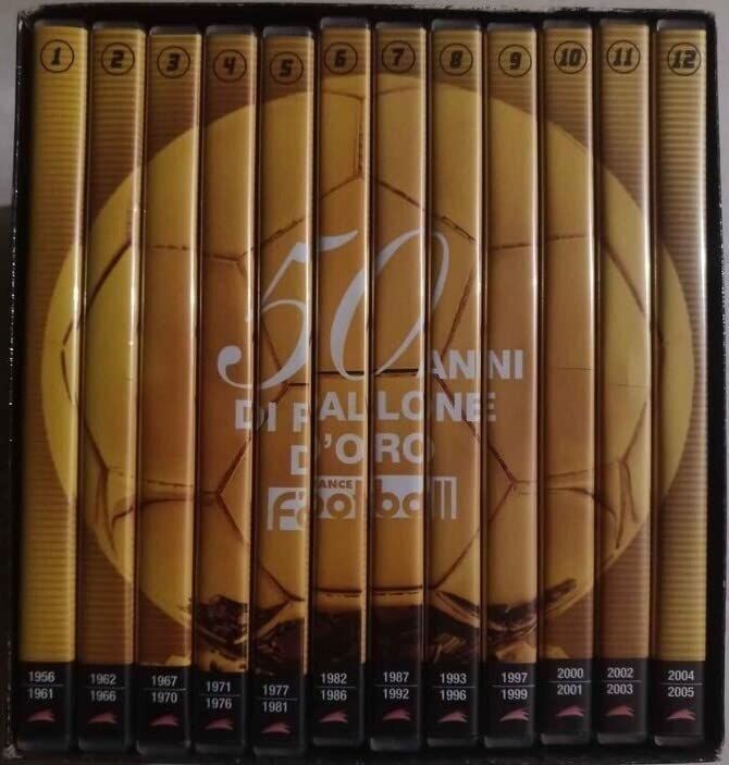 TeknoFilm - 12 DVD – France football: 50 ANNI DI PALLONE D'ORO (Opera completa) 2005 - GAZZETTA DELLO SPORT TeknoFilm - 12 DVD – France football: 50 ANNI DI PALLONE D'ORO (Opera completa) 2005 - GAZZETTA DELLO SPORT