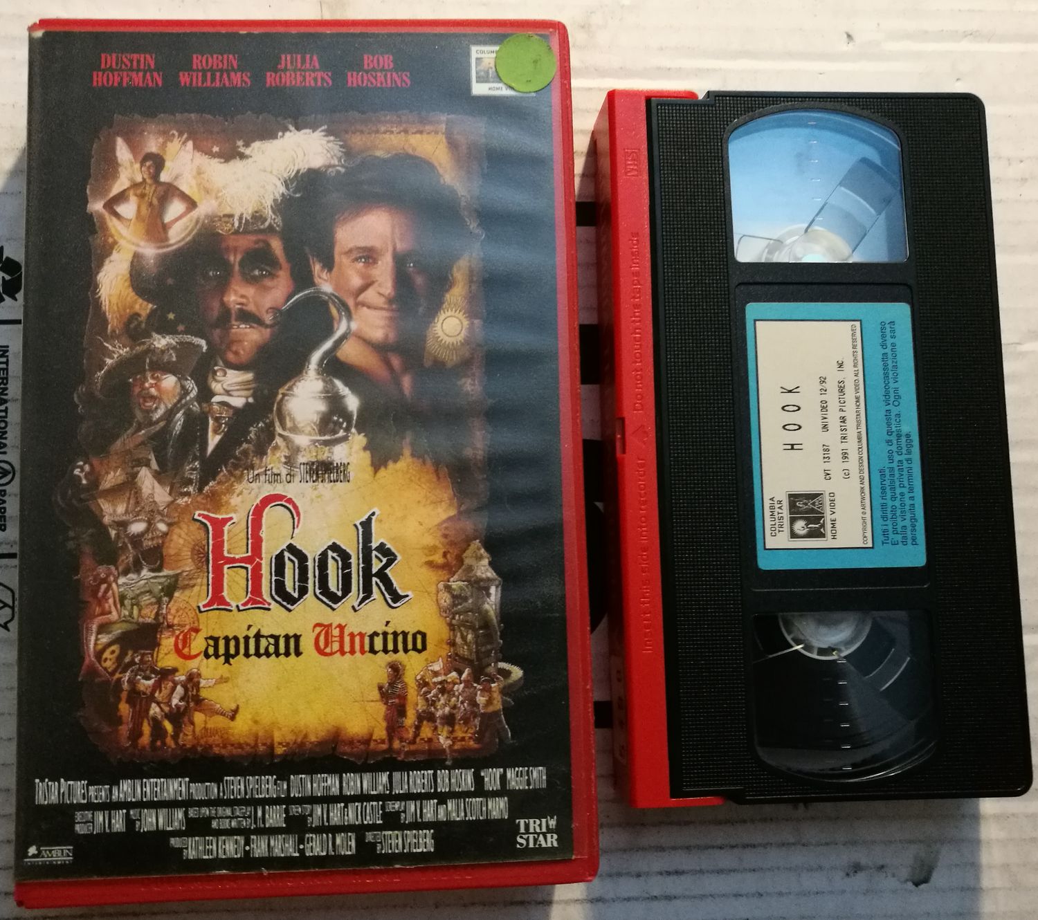 TeknoFilm - VHS – HOOK - CAPITAN UNCINO di Steven Spielberg (1991) - COLUMBIA TRISTAR