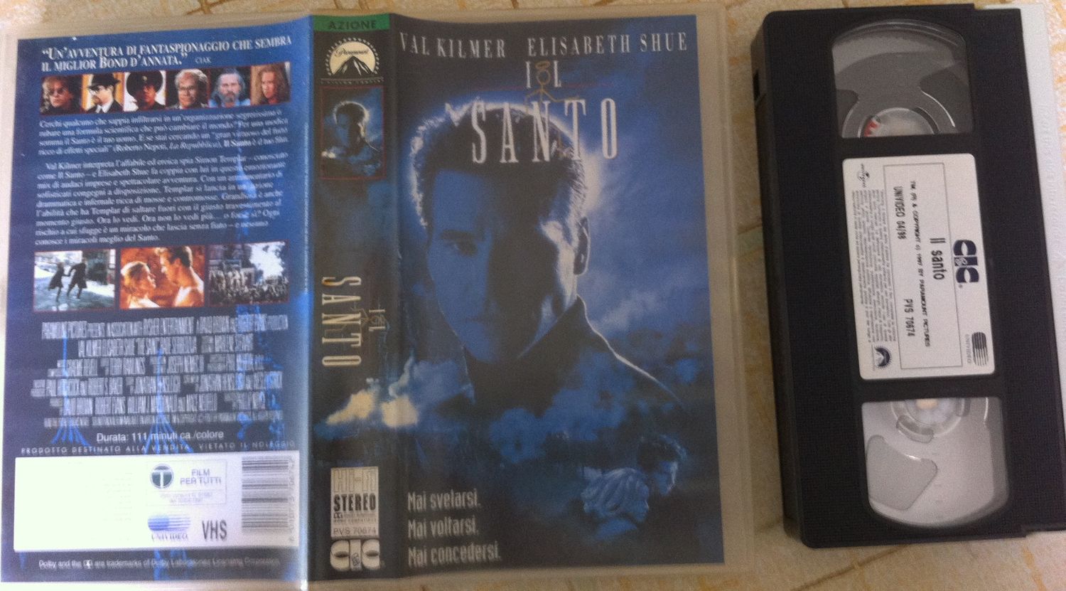 TeknoFilm - VHS – IL SANTO di Phillip Noyce(1997) - CIC TeknoFilm - VHS – IL SANTO di Phillip Noyce(1997) - CIC