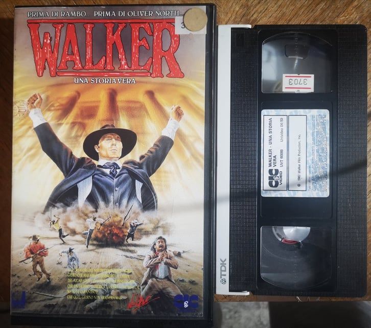 TeknoFilm - VHS – WALKER - UNA STORIA VERA di Alex Cox (1987) - CIC (INEDITO IN DVD) TeknoFilm - VHS – WALKER - UNA STORIA VERA di Alex Cox (1987) - CIC (INEDITO IN DVD)