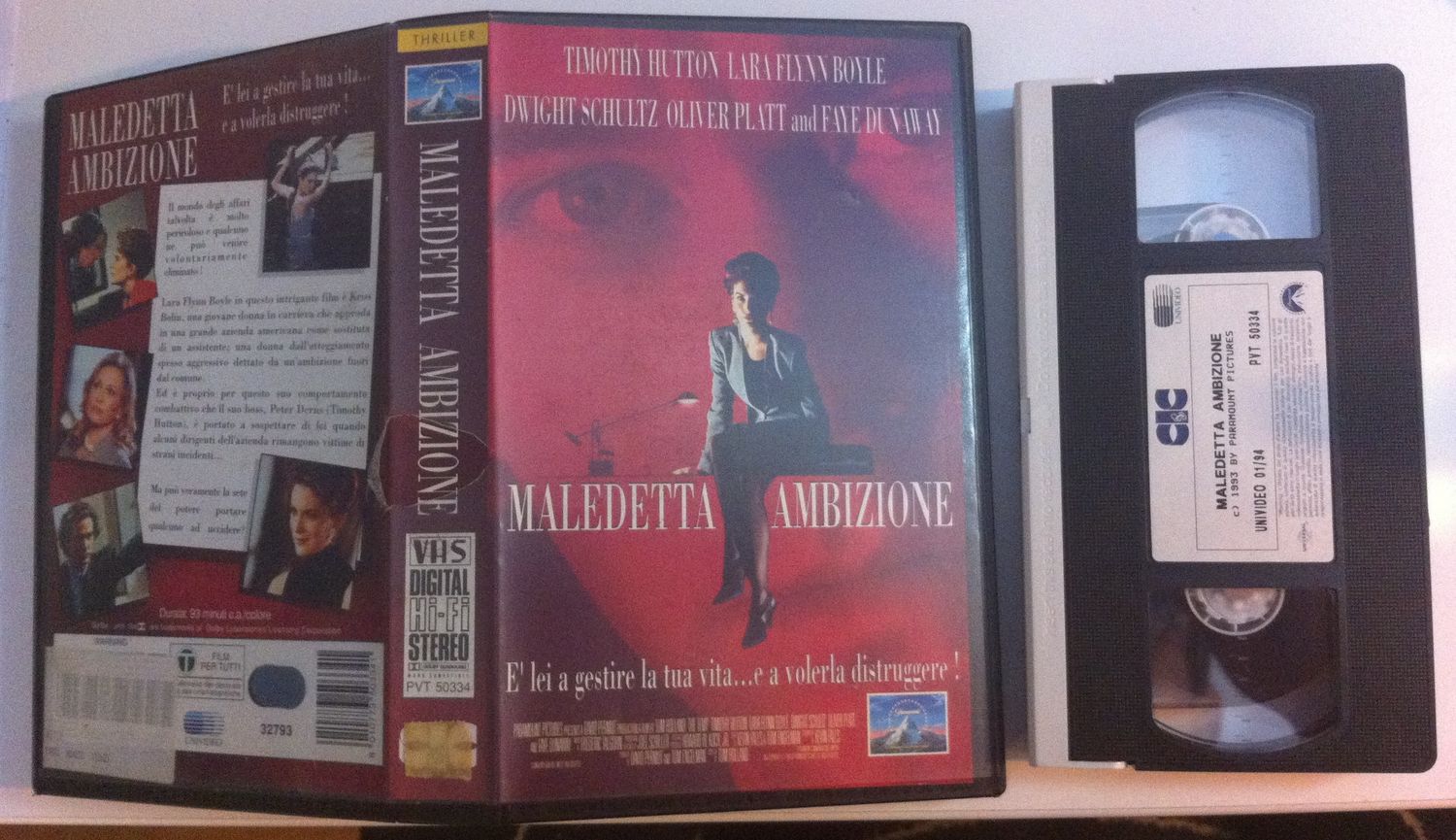 TeknoFilm - VHS – MALEDETTA AMBIZIONE di Tom Holland (1993) - CIC TeknoFilm - VHS – MALEDETTA AMBIZIONE di Tom Holland (1993) - CIC